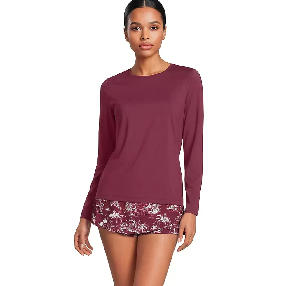 Women's SunShade UPF 50 Long Sleeve Rash Guard Swim Tee