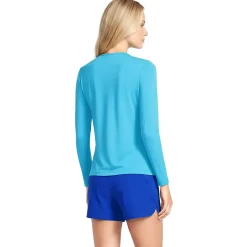 Women's SunShade UPF 50 Long Sleeve Rash Guard Swim Tee