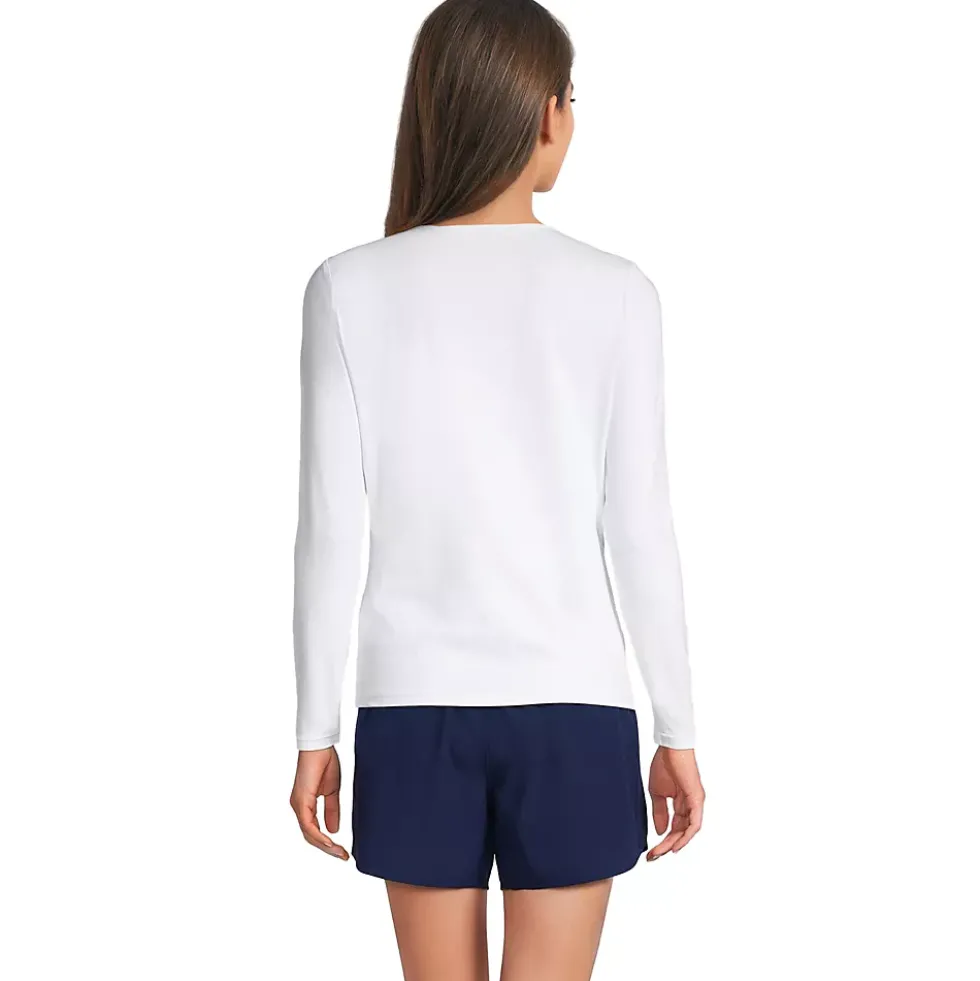 Women's SunShade UPF 50 Long Sleeve Rash Guard Swim Tee
