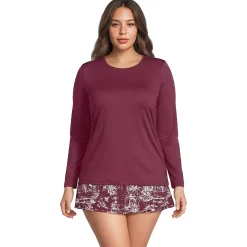 Women's SunShade UPF 50 Long Sleeve Rash Guard Swim Tee