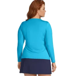 Women's SunShade UPF 50 Long Sleeve Rash Guard Swim Tee