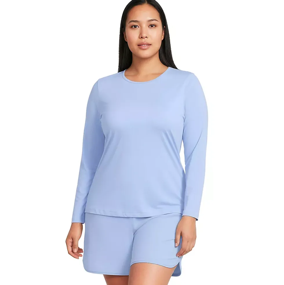 Women's SunShade UPF 50 Long Sleeve Rash Guard Swim Tee