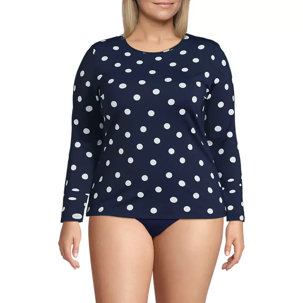 Women's SunShade UPF 50 Long Sleeve Rash Guard Swim Tee