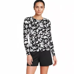 Women's SunShade UPF 50 Long Sleeve Rash Guard Swim Tee