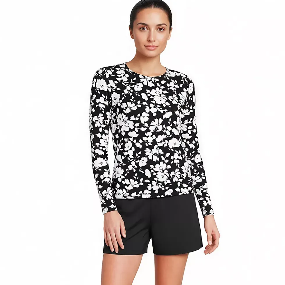 Women's SunShade UPF 50 Long Sleeve Rash Guard Swim Tee