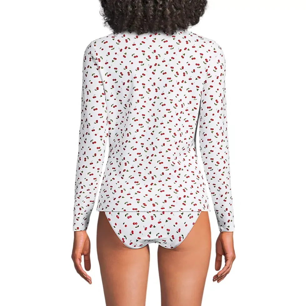 Women's SunShade UPF 50 Long Sleeve Rash Guard Swim Tee