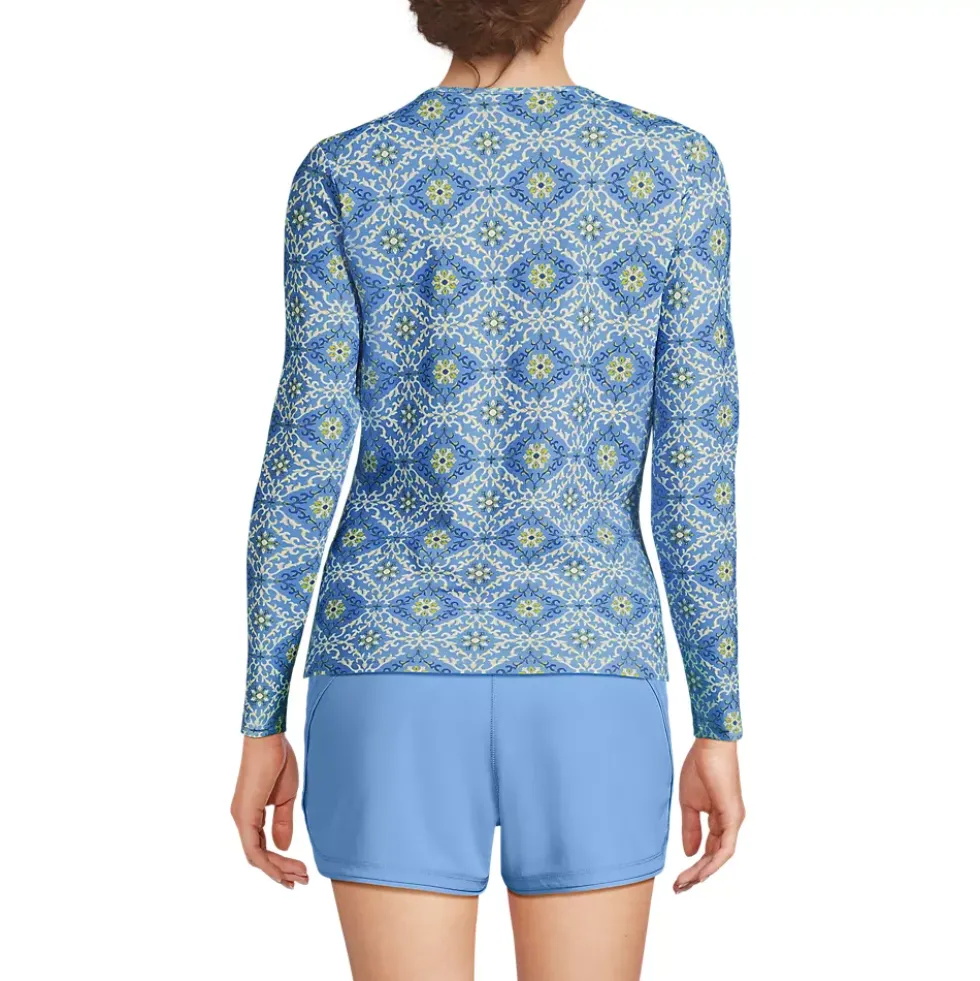 Women's SunShade UPF 50 Long Sleeve Rash Guard Swim Tee