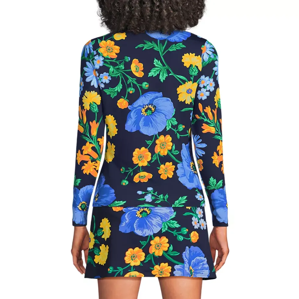 Women's SunShade UPF 50 Long Sleeve Rash Guard Swim Tee