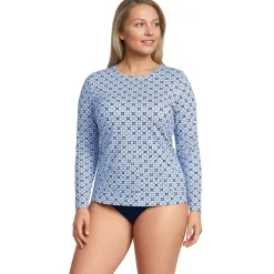 Women's SunShade UPF 50 Long Sleeve Rash Guard Swim Tee
