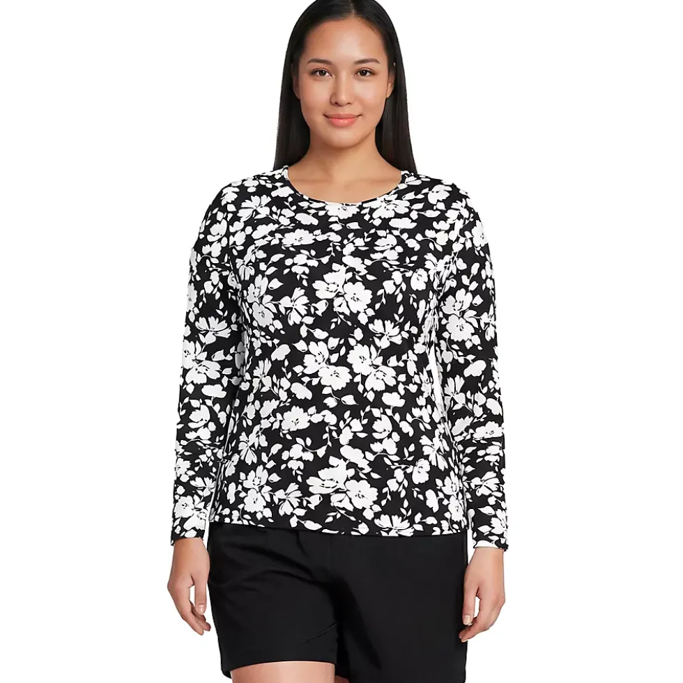 Women's SunShade UPF 50 Long Sleeve Rash Guard Swim Tee