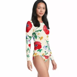 Women's SunShade UPF 50 Long Sleeve Rash Guard Swim Tee