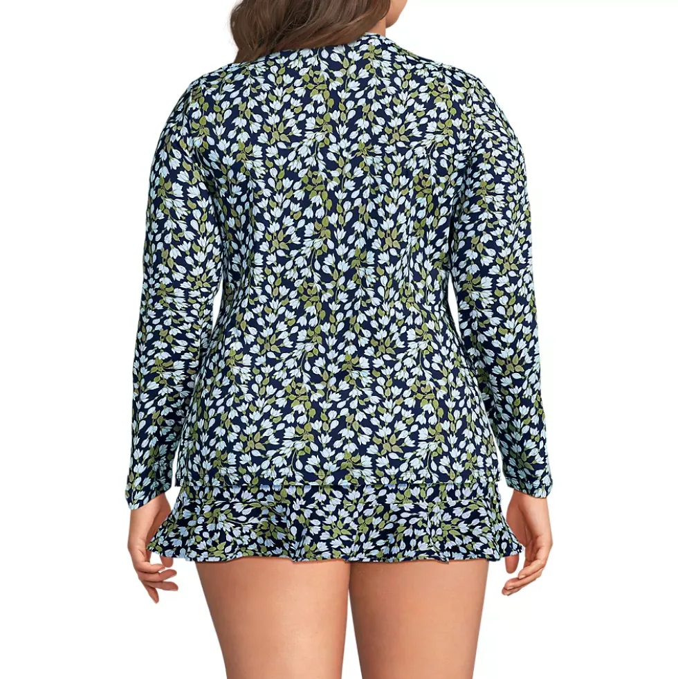Women's SunShade UPF 50 Long Sleeve Rash Guard Swim Tee