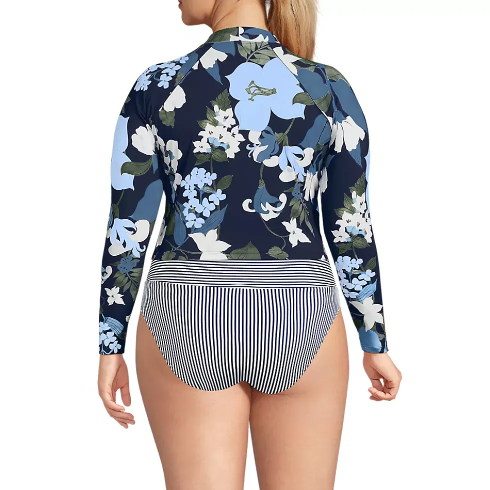 Women's SunShade UPF 50 Long Sleeve Cropped Rash Guard