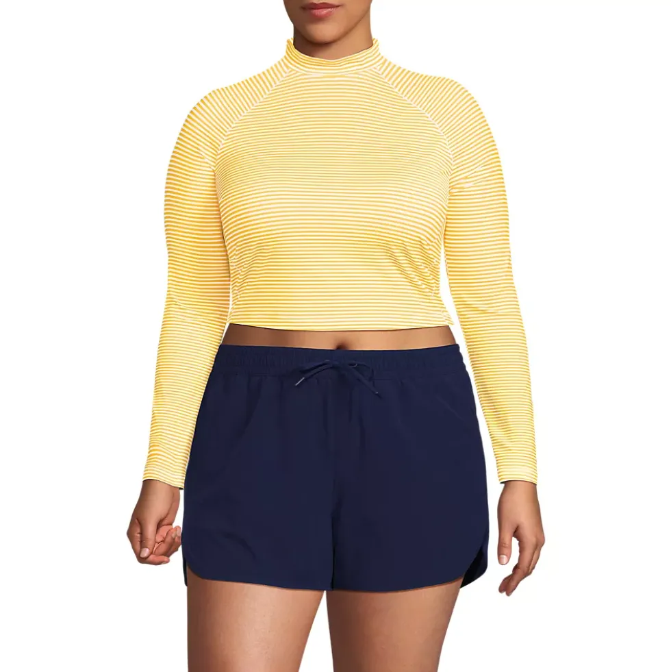 Women's SunShade UPF 50 Long Sleeve Cropped Rash Guard