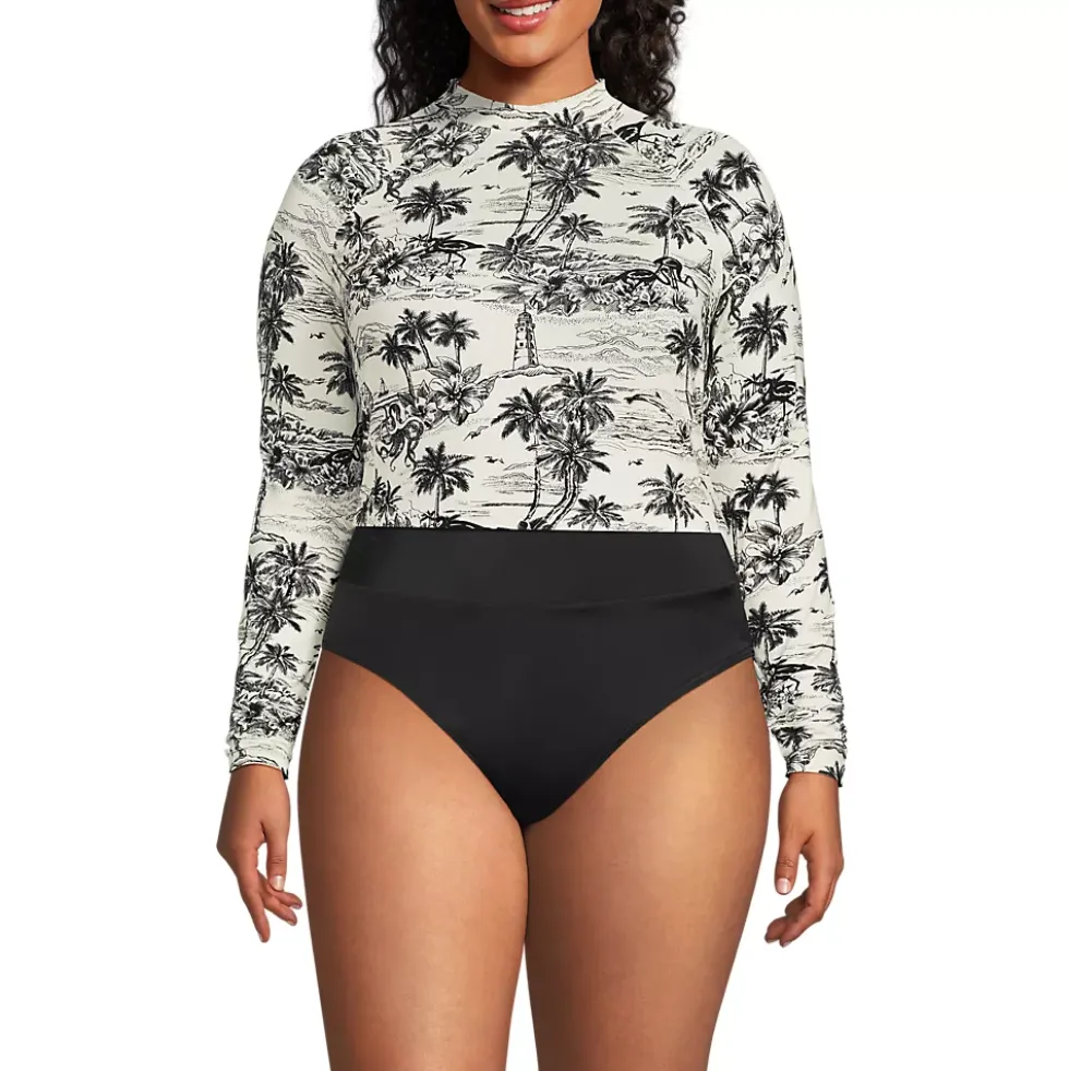 Women's SunShade UPF 50 Long Sleeve Cropped Rash Guard