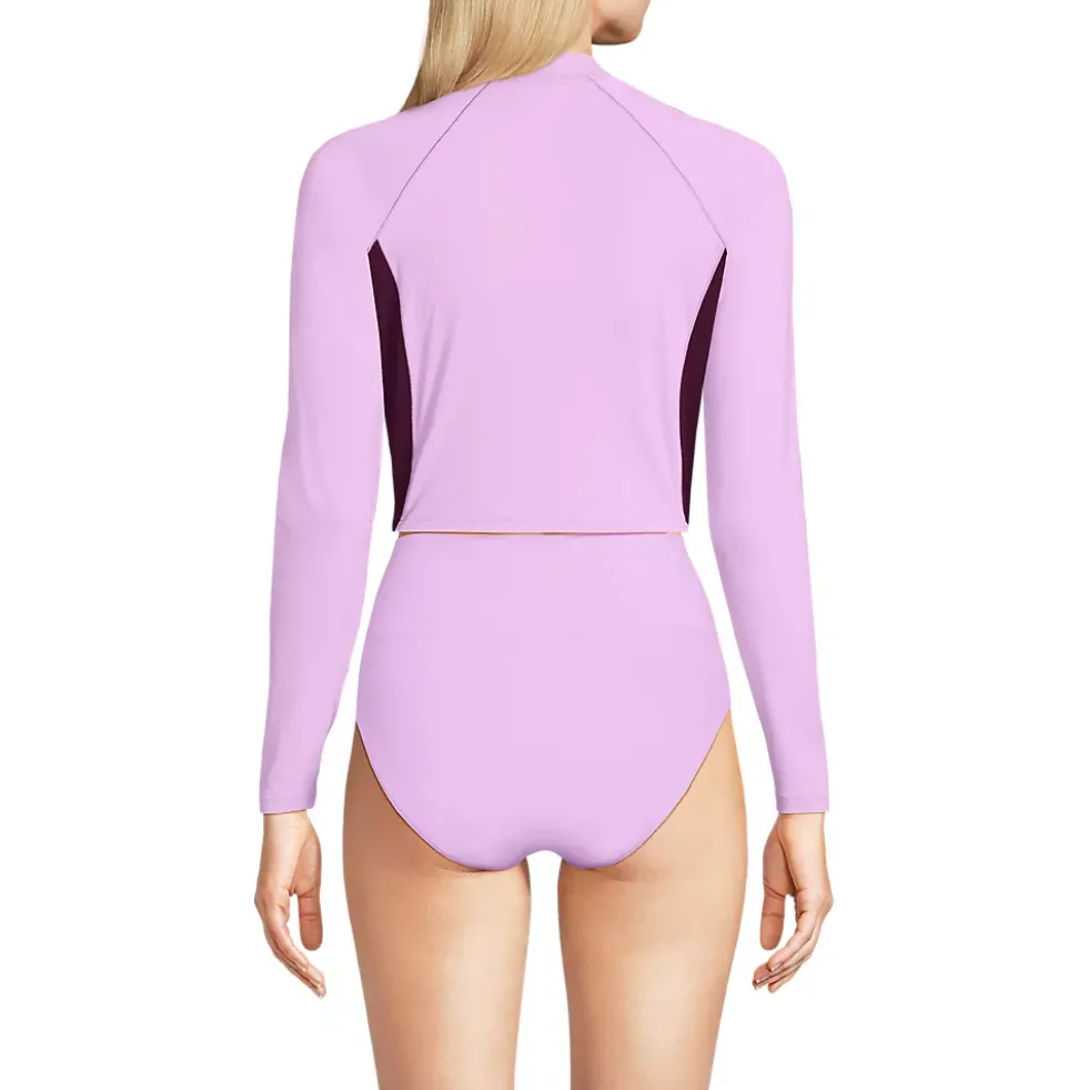Women's SunShade UPF 50 Long Sleeve Cropped Rash Guard