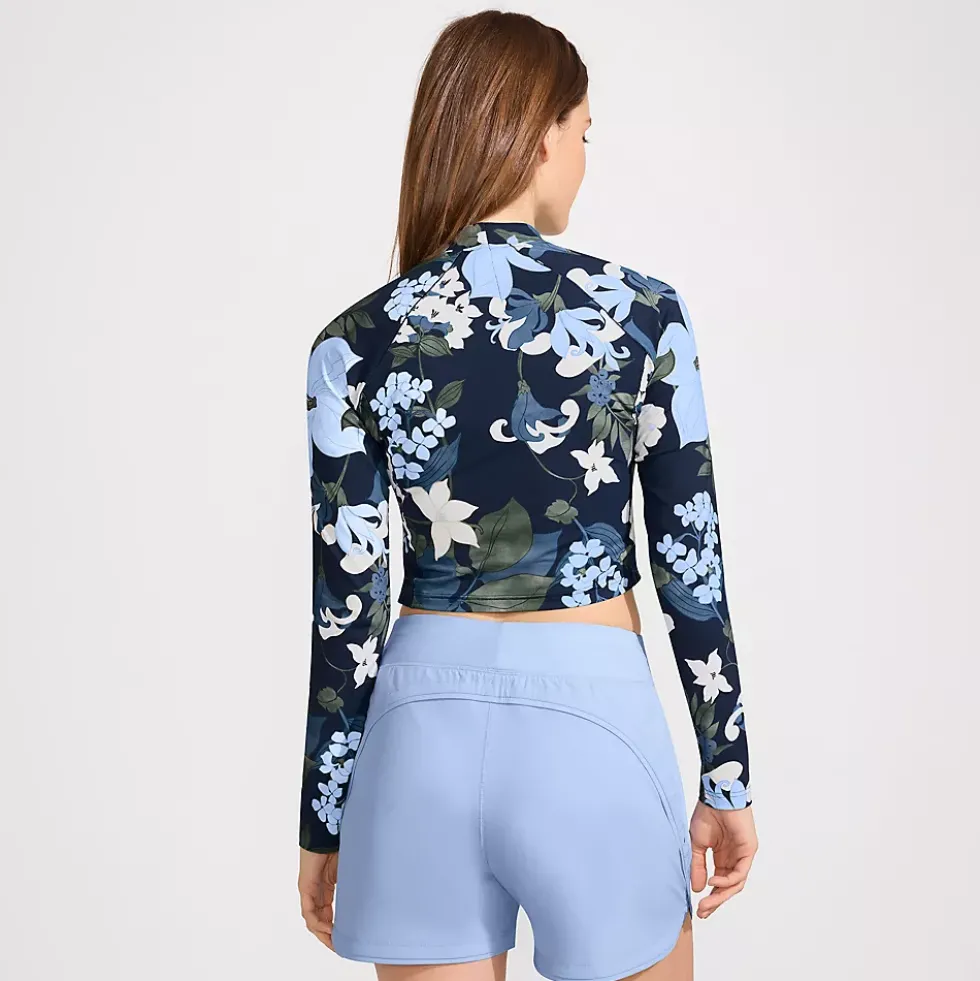Women's SunShade UPF 50 Long Sleeve Cropped Rash Guard