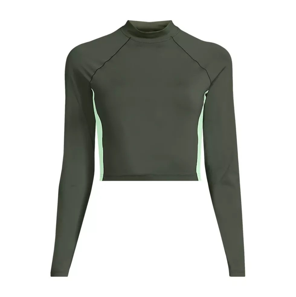 Women's SunShade UPF 50 Long Sleeve Cropped Rash Guard