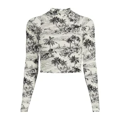 Women's SunShade UPF 50 Long Sleeve Cropped Rash Guard