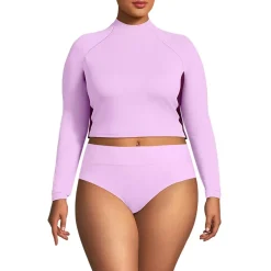 Women's SunShade UPF 50 Long Sleeve Cropped Rash Guard