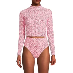 Women's SunShade UPF 50 Long Sleeve Cropped Rash Guard