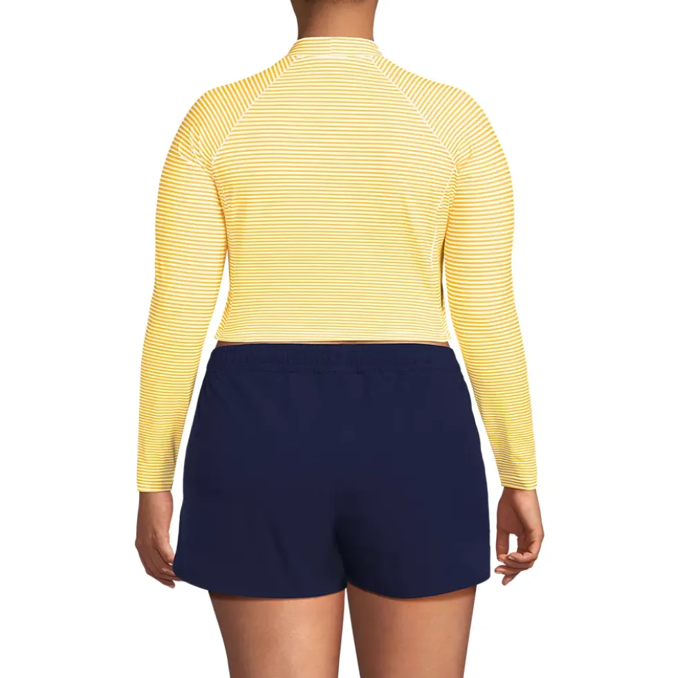 Women's SunShade UPF 50 Long Sleeve Cropped Rash Guard