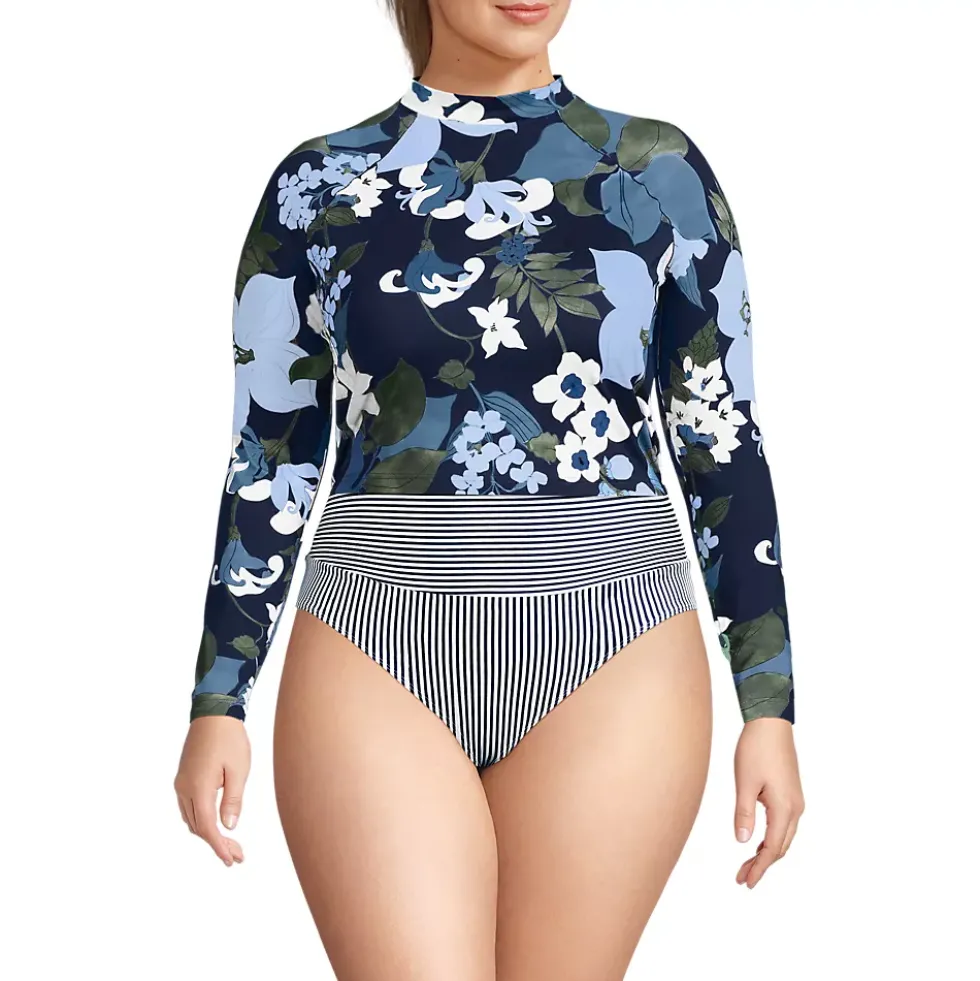 Women's SunShade UPF 50 Long Sleeve Cropped Rash Guard