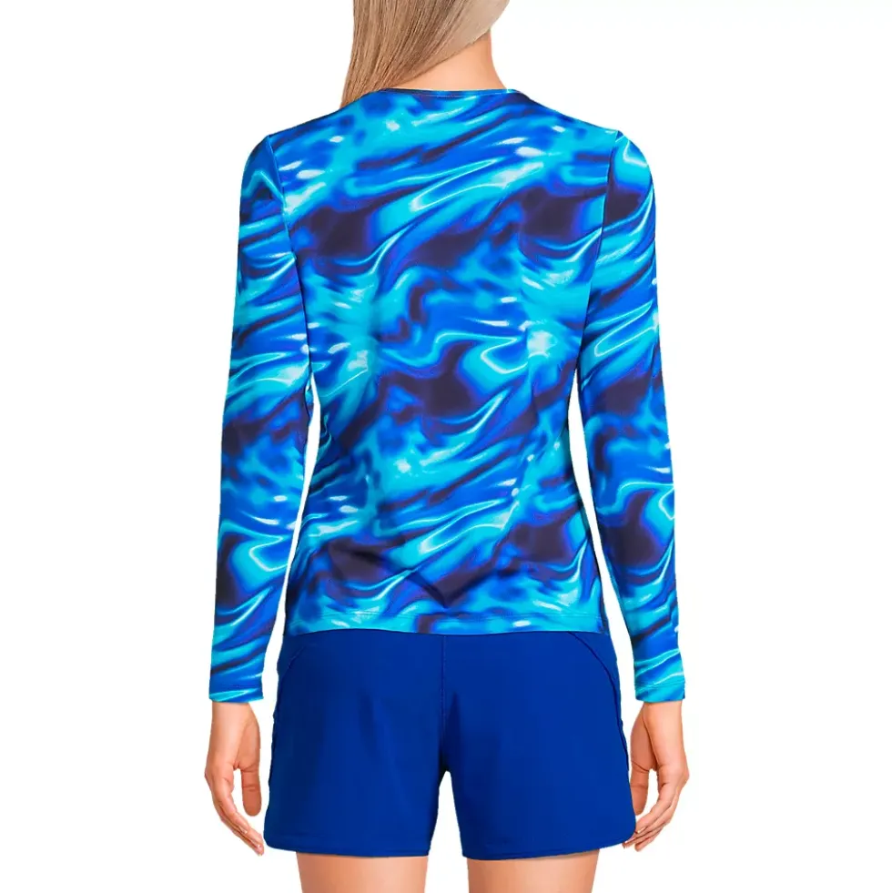 Women's SunShade UPF 50 Long Sleeve Rash Guard Swim Tee
