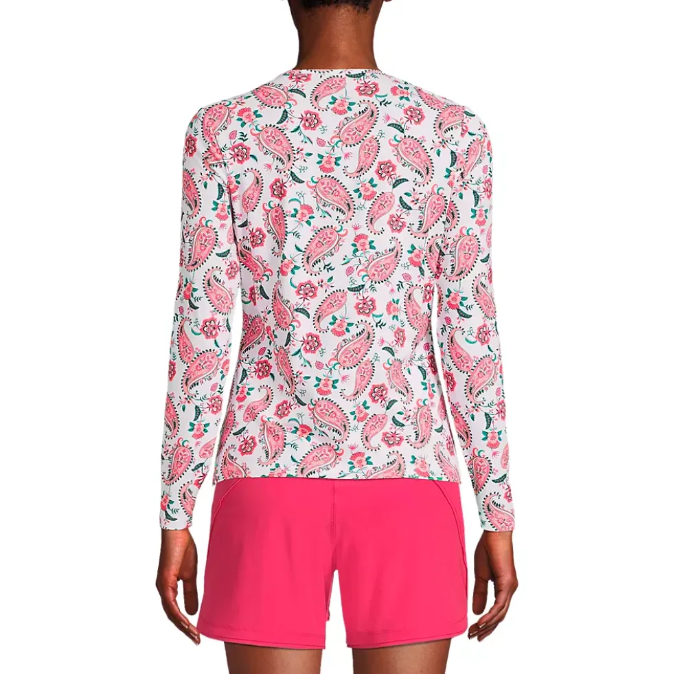 Women's SunShade UPF 50 Long Sleeve Rash Guard Swim Tee