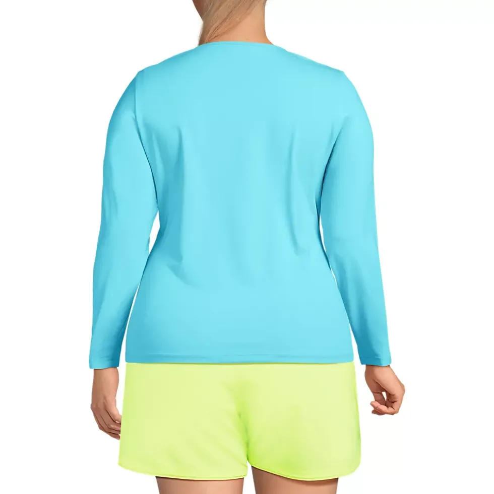 Women's SunShade UPF 50 Long Sleeve Rash Guard Swim Tee