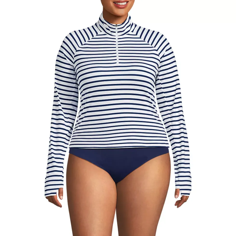Women's SunShade UPF 50 Quarter Zip Rash Guard