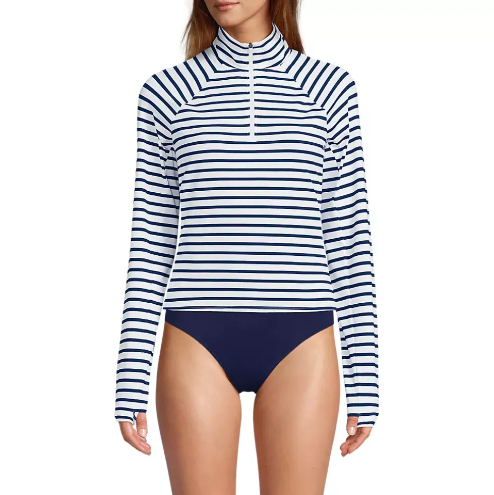 Women's SunShade UPF 50 Quarter Zip Rash Guard