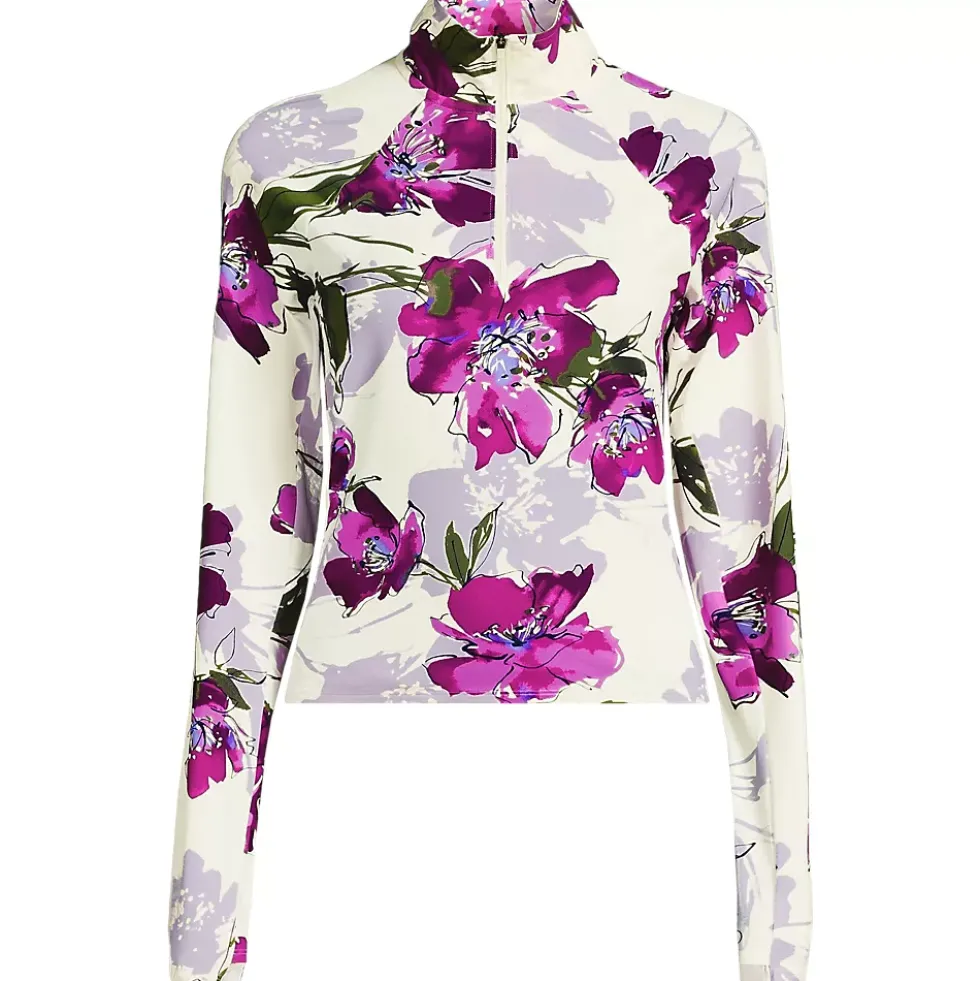 Women's SunShade UPF 50 Quarter Zip Rash Guard