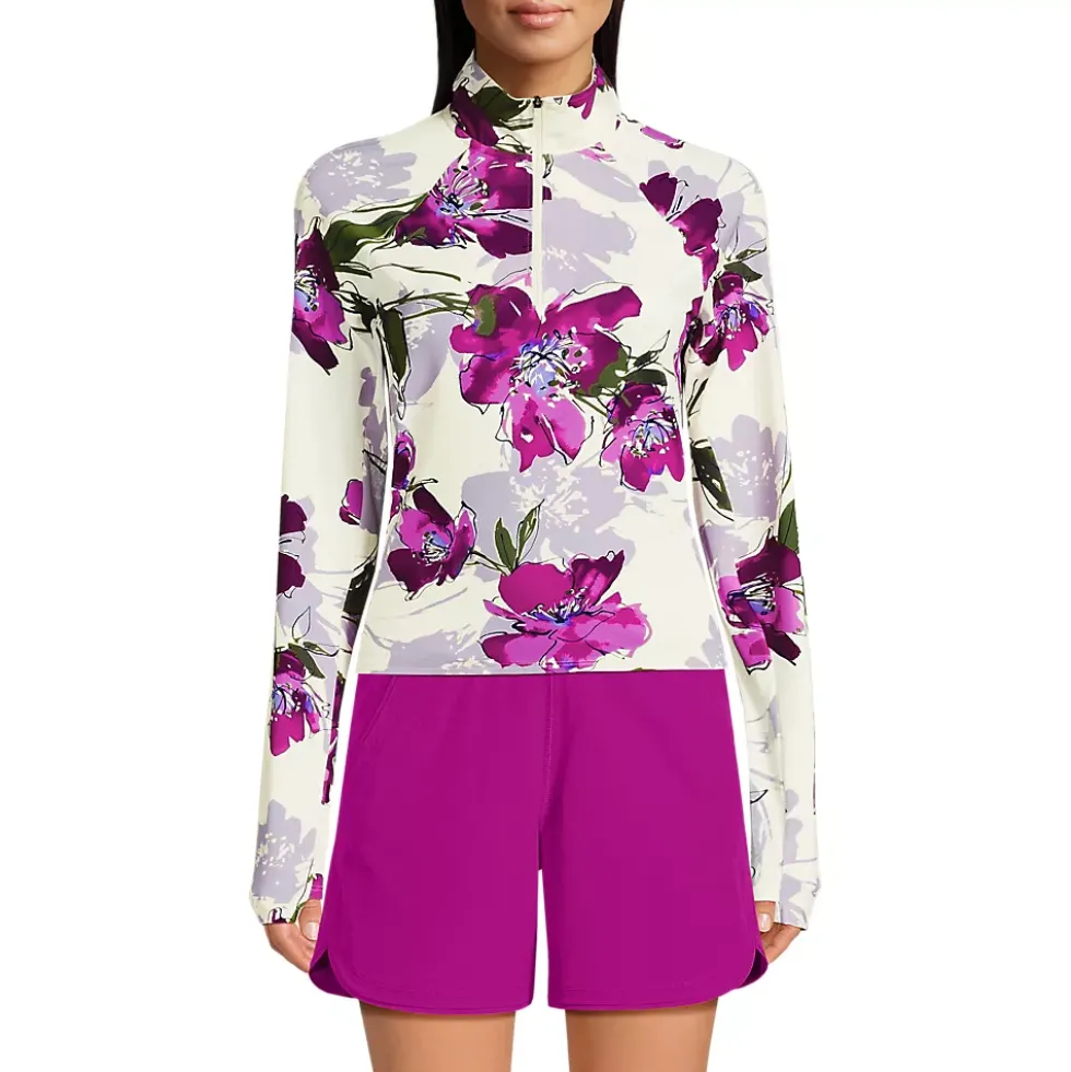 Women's SunShade UPF 50 Quarter Zip Rash Guard