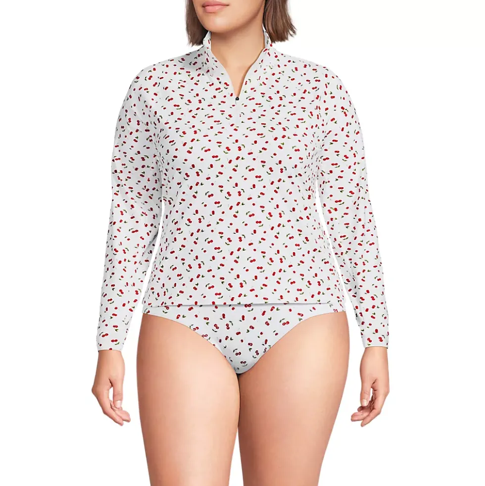 Women's SunShade UPF 50 Quarter Zip Rash Guard