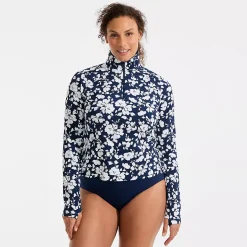 Women's SunShade UPF 50 Quarter Zip Rash Guard
