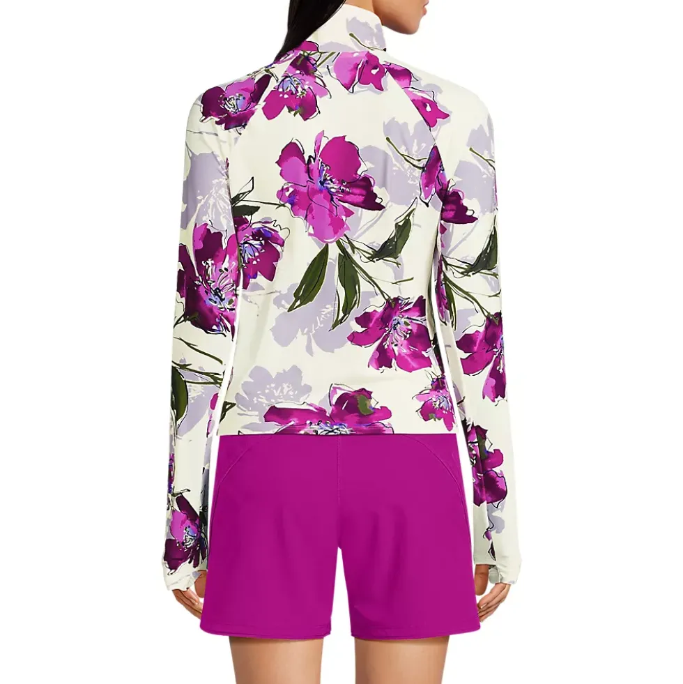 Women's SunShade UPF 50 Quarter Zip Rash Guard