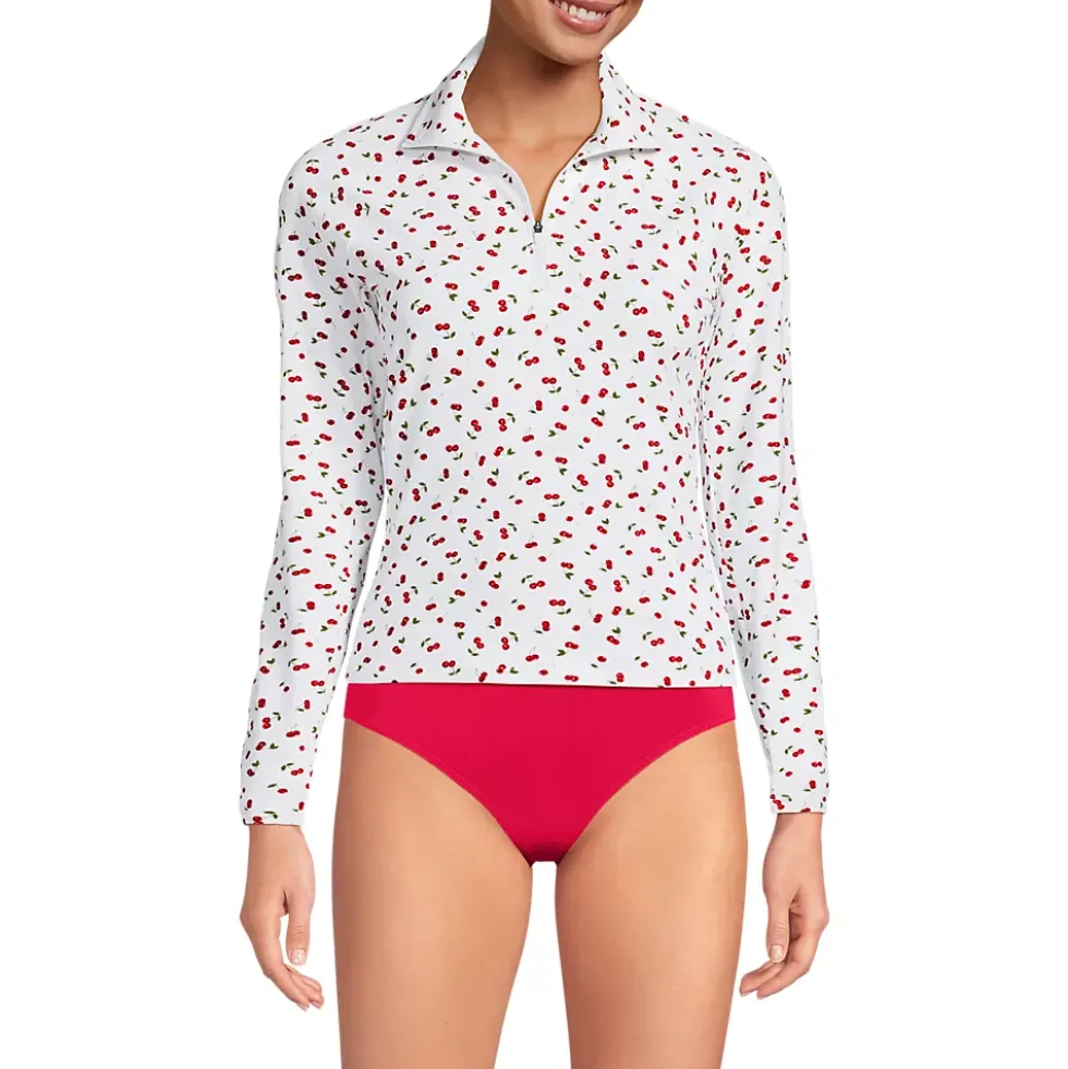 Women's SunShade UPF 50 Quarter Zip Rash Guard