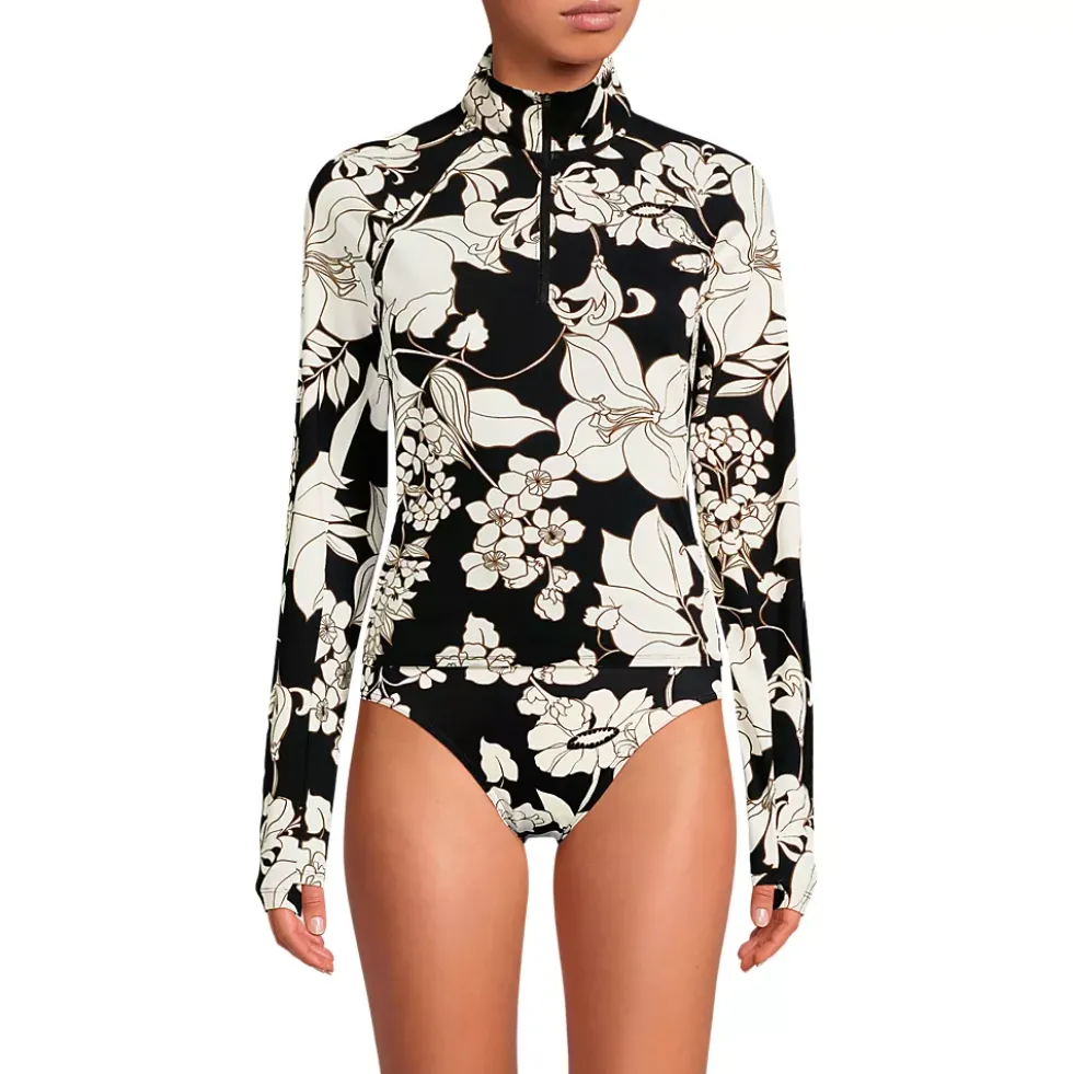 Women's SunShade UPF 50 Quarter Zip Rash Guard