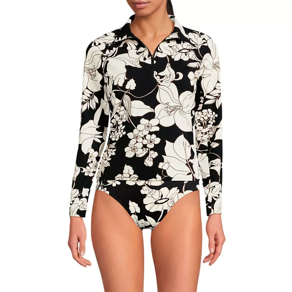 Women's SunShade UPF 50 Quarter Zip Rash Guard
