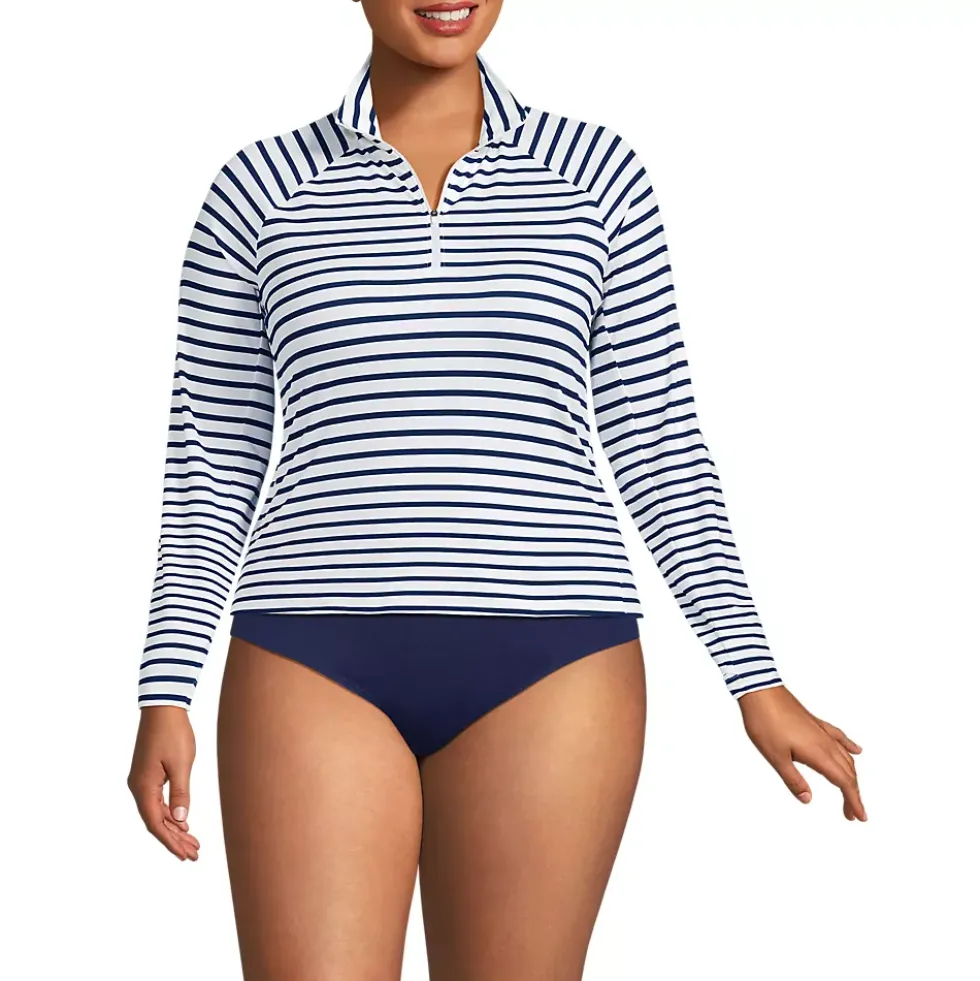 Women's SunShade UPF 50 Quarter Zip Rash Guard