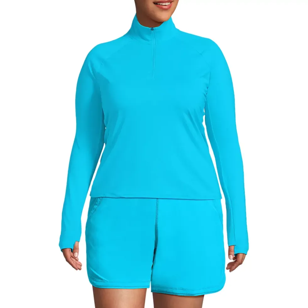 Women's SunShade UPF 50 Quarter Zip Rash Guard