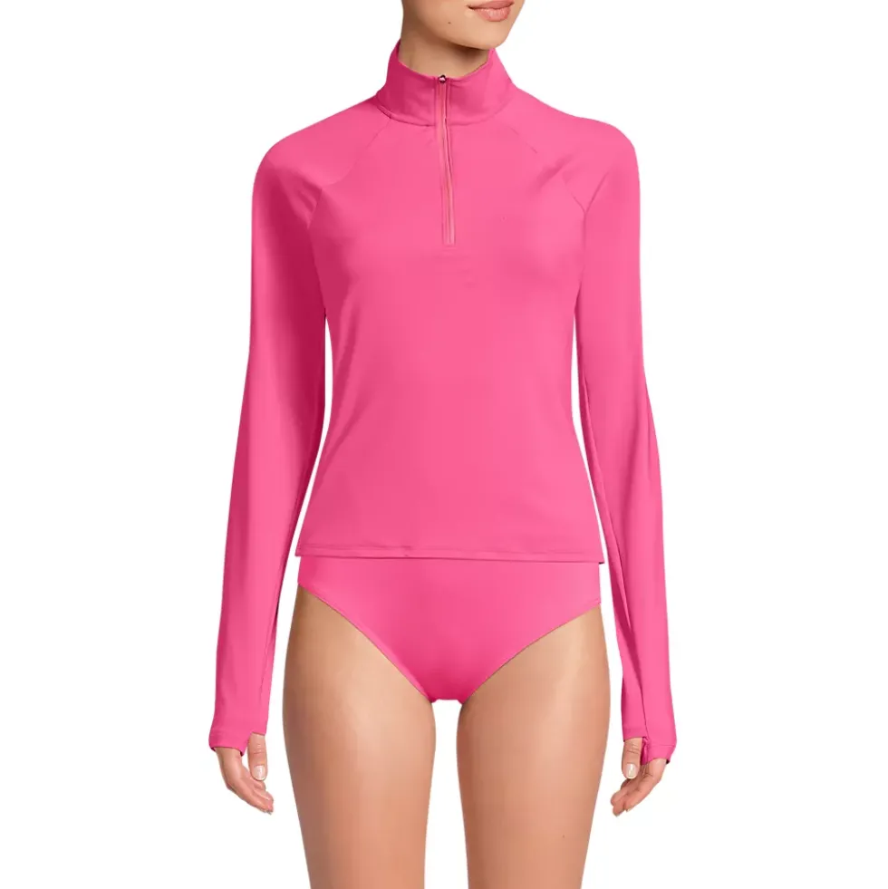 Women's SunShade UPF 50 Quarter Zip Rash Guard