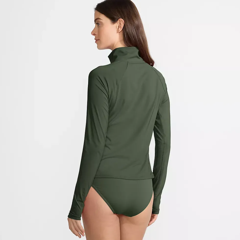Women's SunShade UPF 50 Quarter Zip Rash Guard