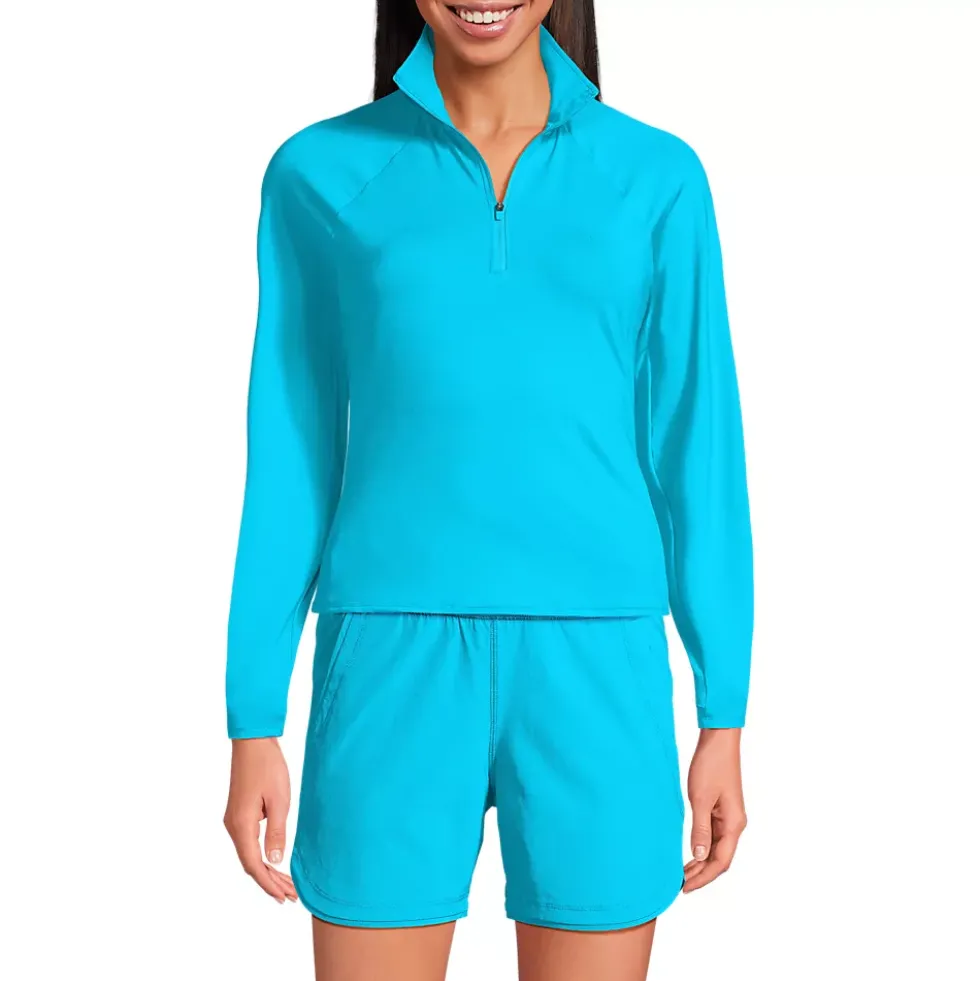 Women's SunShade UPF 50 Quarter Zip Rash Guard