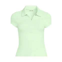 Women's SunShade UPF 50 Short Sleeve Pique Johnny Collar Rash Guard