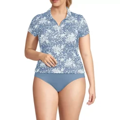 Women's SunShade UPF 50 Short Sleeve Pique Johnny Collar Rash Guard