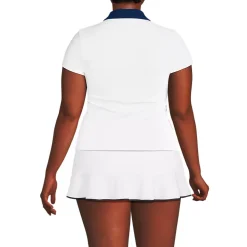 Women's SunShade UPF 50 Short Sleeve Pique Johnny Collar Rash Guard