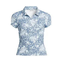 Women's SunShade UPF 50 Short Sleeve Pique Johnny Collar Rash Guard