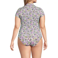 Women's SunShade UPF 50 Short Sleeve Pique Johnny Collar Rash Guard